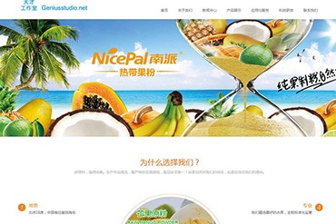 自适应食品类企业网站